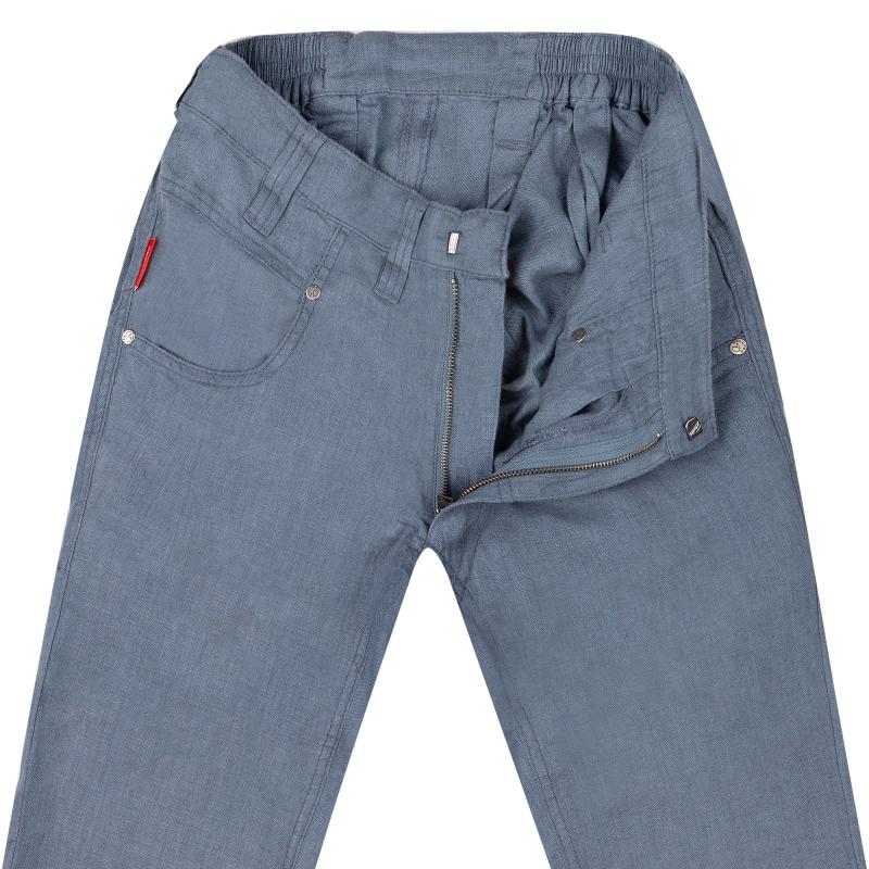 Regular-Fit Hose aus Leinen 