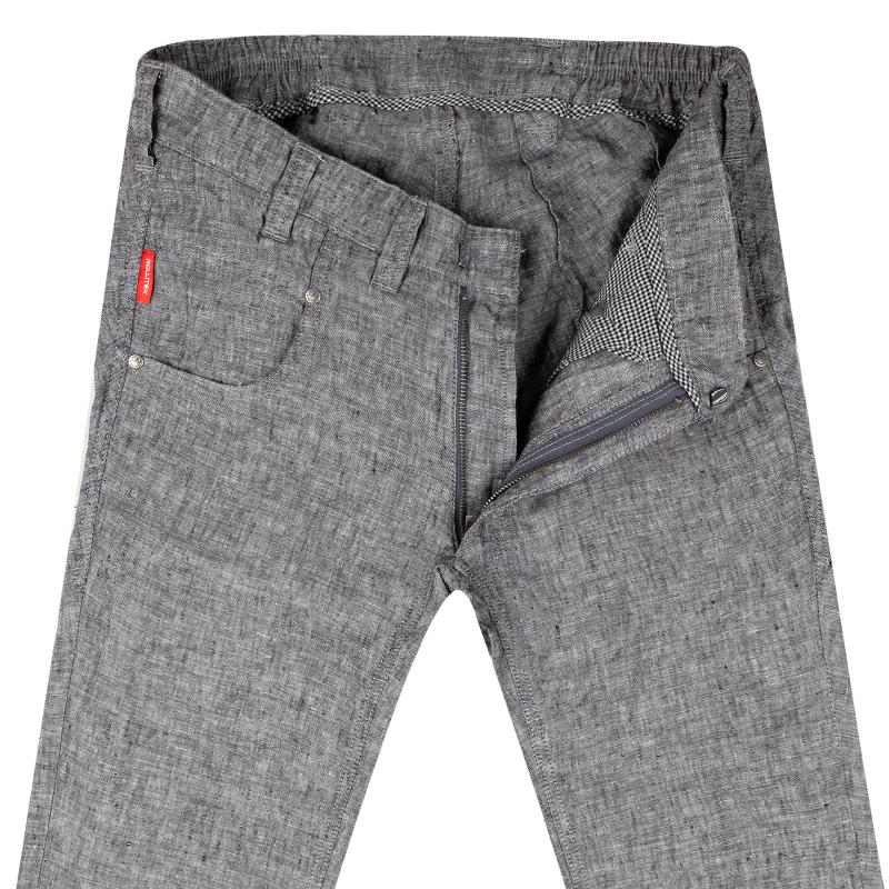 Slim-Fit Hose aus reinem Leinen 