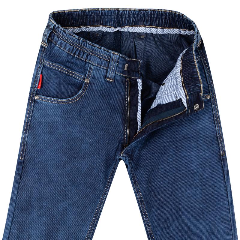 Schlupf Stretch-Jeans Regular Fit 