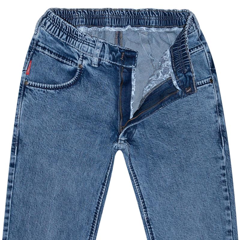 Schlupf Stretch-Jeans Regular Fit 