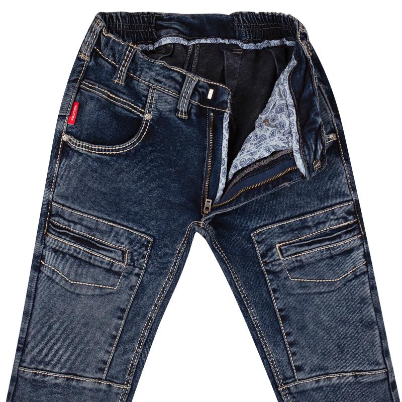 Designer Regular-Fit Jeans aus Stretch-Denim 