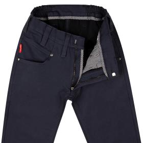 Thermo-Chino Slim-Fit mit edler Weboptik 