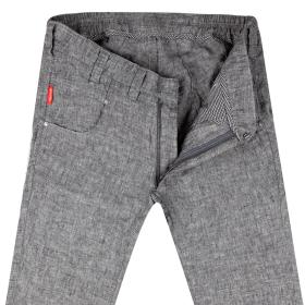 Regular-Fit Hose aus reinem Leinen 