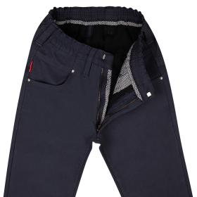 Thermo Schlupf-Chino Regular-Fit mit edler Weboptik L